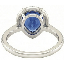 Afbeelding in Gallery-weergave laden, echte round diamant 5karaat ring profielweergave