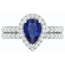 Afbeelding in Gallery-weergave laden, echte round diamant 2.50karaat ring bovenaanzicht