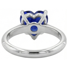 Afbeelding in Gallery-weergave laden, echte heart saffier 2.50karaat ring op wit
