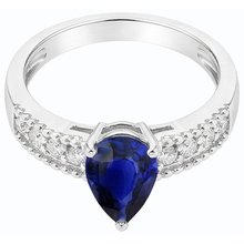 Afbeelding in Gallery-weergave laden, Edelsteen Jubileumring Blauwe Saffier & Diamanten 2,50 Karaat