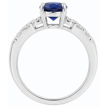 Afbeelding in Gallery-weergave laden, Edelsteen Jubileumring Blauwe Saffier & Diamanten 2,50 Karaat