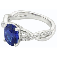Afbeelding in Gallery-weergave laden, echte round diamant 4.50karaat ring bovenaanzicht