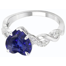 Afbeelding in Gallery-weergave laden, echte round diamant 3karaat ring bovenaanzicht