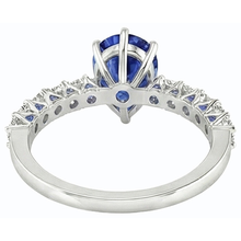 Afbeelding in Gallery-weergave laden, echte round diamant 3karaat ring vooraanzicht