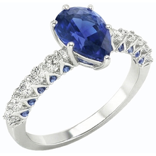 Afbeelding in Gallery-weergave laden, echte round diamant 3karaat ring zijaanzicht