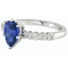 Afbeelding in Gallery-weergave laden, echte round diamant 3karaat ring profielweergave