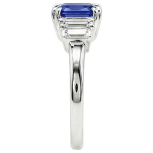 Afbeelding in Gallery-weergave laden, echte baguette diamant 3karaat ring bovenaanzicht