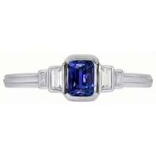 Afbeelding in Gallery-weergave laden, echte baguette diamant 2karaat ring close-up detail