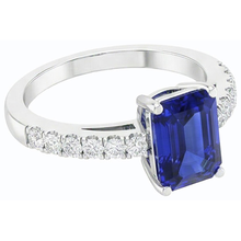Afbeelding in Gallery-weergave laden, echte round diamant 3karaat ring profielweergave