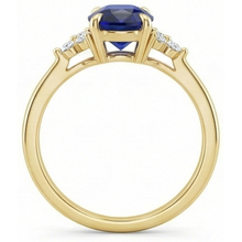 Afbeelding in Gallery-weergave laden, echte round diamant 3.50karaat ring close-up detail