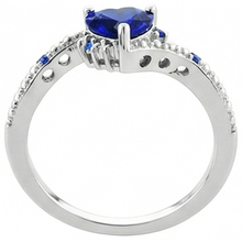 Afbeelding in Gallery-weergave laden, echte round diamant 2karaat ring zijaanzicht