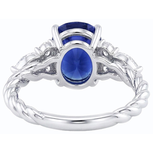 Afbeelding in Gallery-weergave laden, echte round diamant 4karaat ring close-up detail