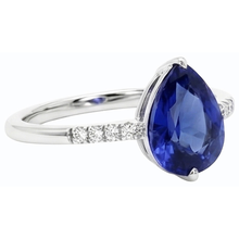 Afbeelding in Gallery-weergave laden, echte round diamant 3karaat ring op wit