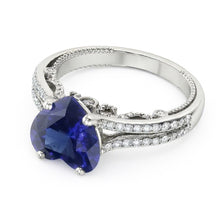 Afbeelding in Gallery-weergave laden, echte round diamant 4.50karaat ring close-up detail