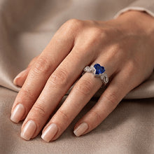 Afbeelding in Gallery-weergave laden, Edelsteen sieraden Vintage stijl saffier en Natuurlijke echte diamant ( niet in het laboratorium gekweekt )en ring 2,25 karaat