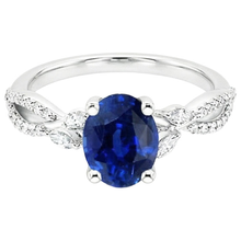Afbeelding in Gallery-weergave laden, echte round diamant 4karaat ring profielweergave