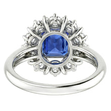 Afbeelding in Gallery-weergave laden, Edwardiaanse Saffier En Diamanten Ring