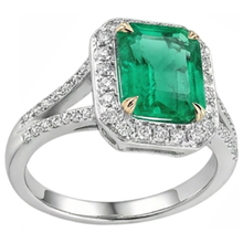 Afbeelding in Gallery-weergave laden, Schitterend Edelsteen Ring 2 karaat – profielaanzicht