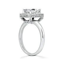 Afbeelding in Gallery-weergave laden, Emerald Halo Echt Diamanten Trouwring 2,20 Ct.