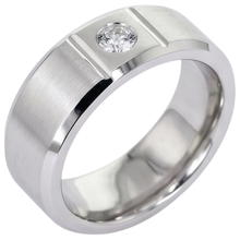 Afbeelding in Gallery-weergave laden, Enkele Echt Diamanten Ring Voor Heren