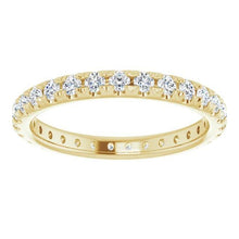 Afbeelding in Gallery-weergave laden, Eternity Echt Diamond Band 0,87 Karaat Geelgouden Sieraden