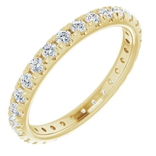Afbeelding in Gallery-weergave laden, Eternity Echt Diamond Band 0,87 Karaat Geelgouden Sieraden