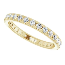 Afbeelding in Gallery-weergave laden, Eternity Echt Diamond Band 0,87 Karaat Geelgouden Sieraden