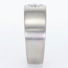 Afbeelding in Gallery-weergave laden, Euro Schacht Heren Ring Zigeuner Doorspoelen Diamant