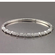 Afbeelding in Gallery-weergave laden, Filigraan Stijl Echt Diamanten Armband 1,40 Karaat Wit Goud 14K