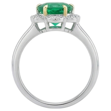 Afbeelding in Gallery-weergave laden, Premium Gekleurde Steen Ring 2,50 karaat – achteraanzicht