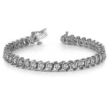 Afbeelding in Gallery-weergave laden, Fonkelende Echt Diamanten S-Stijl Tennisarmband 5,55 Karaat Fijne Sieraden