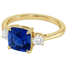 Afbeelding in Gallery-weergave laden, echte round diamant 2.50karaat ring bovenaanzicht
