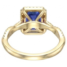 Afbeelding in Gallery-weergave laden, echte round diamant 3karaat ring profielweergave