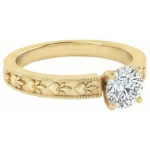 Afbeelding in Gallery-weergave laden, echte round diamant 1.75karaat ring profielweergave