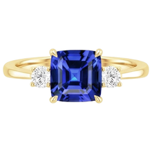 Afbeelding in Gallery-weergave laden, echte round diamant 2.75karaat ring close-up detail