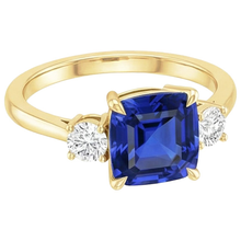 Afbeelding in Gallery-weergave laden, echte round diamant 2.75karaat ring bovenaanzicht