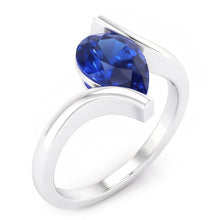 Afbeelding in Gallery-weergave laden, Gekleurde Steen Ring 14K Witgoud met Korenbloem Saffier – 1,50