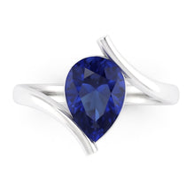 Afbeelding in Gallery-weergave laden, Gekleurde Steen Ring 14K Witgoud met Korenbloem Saffier – 1,50