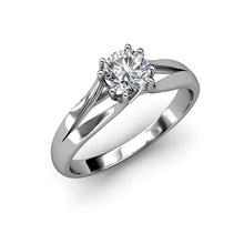 Afbeelding in Gallery-weergave laden, echte round diamant 1.75karaat ring vooraanzicht