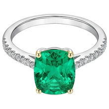 Afbeelding in Gallery-weergave laden, Luxe Edelsteen Ring 2,50 karaat – profielaanzicht