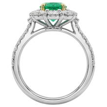 Afbeelding in Gallery-weergave laden, Luxe Edelsteen Ring 2 karaat – achteraanzicht