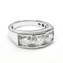 Afbeelding in Gallery-weergave laden, Goud Heren Diamant Ring Rond Gesneden Lab Gegroeid 10K Heren Sieraden