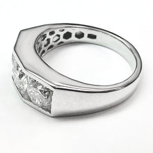 Afbeelding in Gallery-weergave laden, Goud Heren Diamant Ring Rond Gesneden Lab Gegroeid 10K Heren Sieraden