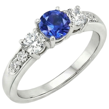 Afbeelding in Gallery-weergave laden, echte round diamant 2karaat ring vooraanzicht