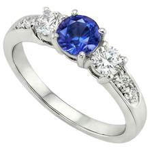 Afbeelding in Gallery-weergave laden, echte round diamant 2karaat ring zijaanzicht