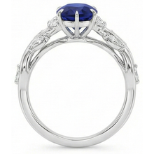 Afbeelding in Gallery-weergave laden, Natuurlijke Saffier Ring 7.25ct - Witgoud 14K