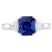Afbeelding in Gallery-weergave laden, echte diamant 3karaat ring zijaanzicht