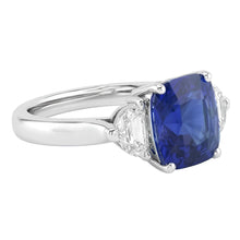Afbeelding in Gallery-weergave laden, echte diamant 3karaat ring close-up detail