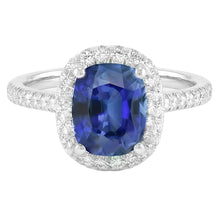 Afbeelding in Gallery-weergave laden, echte round diamant 3.50karaat ring zijaanzicht
