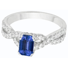 Afbeelding in Gallery-weergave laden, echte emerald smaragd 3karaat ring zijaanzicht
